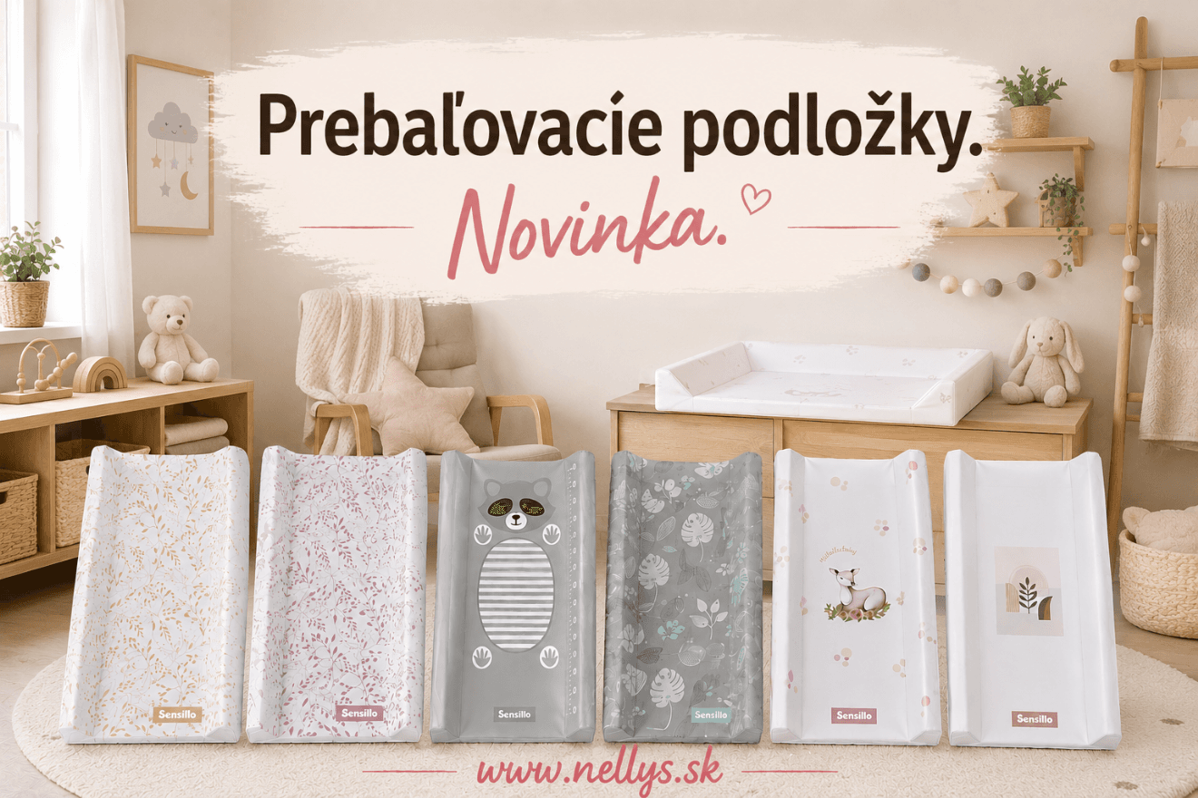 Novinky pre bábätká aj prvé krôčiky: prebaľovacie podložky a drevené hračky na tlačenie