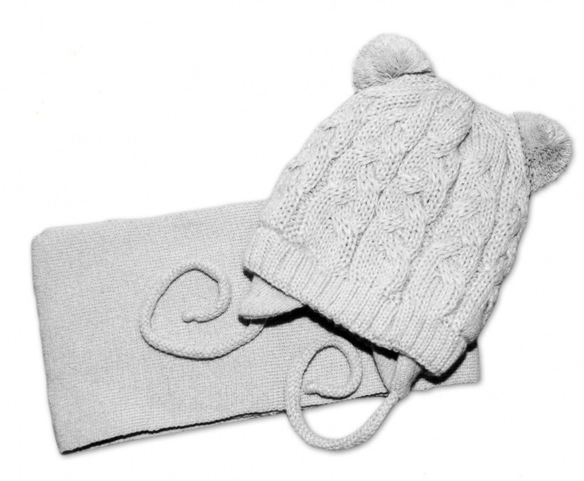 baby-nellys-zimna-pletena-ciapocka-s-salom-teddy-siva-s-brmbolcami-vel-62-68